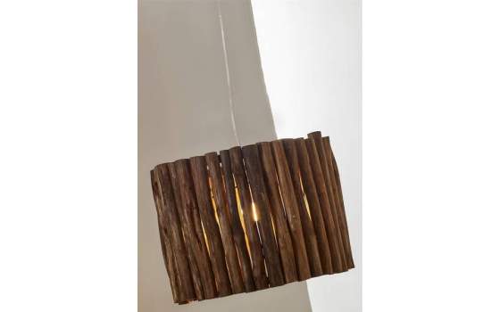 Lampara de Techo Ramas de Teca Serie Xiloh