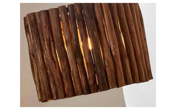 Lampara de Techo Ramas de Teca Serie Xiloh