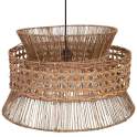 Lampara de Techo Rattan y Yute Rustica Serie Auier