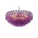 Lampara de Techo Vintage Cristal Morado y Metal - Serie Argaya
