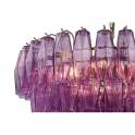 Lampara de Techo Vintage Cristal Morado y Metal - Serie Argaya