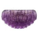 Lampara de Techo Vintage Cristal Morado y Metal - Serie Argaya