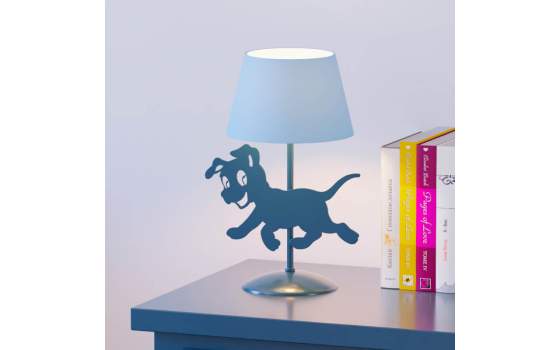 Lampara Juvenil de Pie Mesita Noche en Forja y Acero Serie Barry