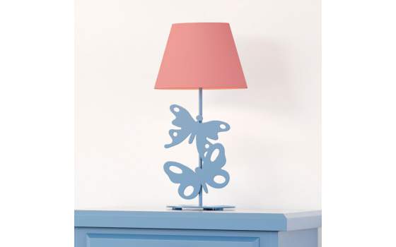 Lampara Juvenil Pie Diseño en Forja y Acero Serie Fantasia