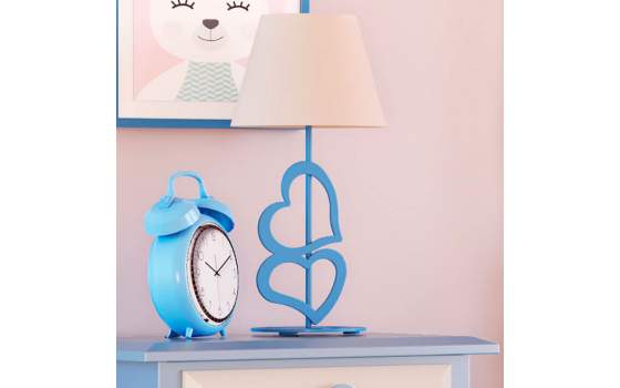 Lampara Juvenil Pie Moderna en Forja y Acero Serie Cuore