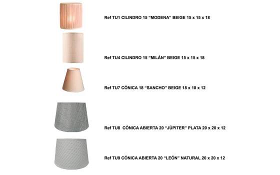 Lampara Mesita Dormitorio en Acero Moderna Colores Lina