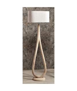 Lampara Pie Alta Madera Mango y Tulipa Serie Audoyer