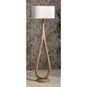 Lampara Pie Alta Mango Color Toffe Tulipa Rafia Audoyer