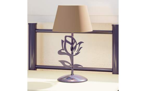 Lampara Pie Moderna en Forja y Acero Serie Rhodesia