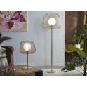 Lampara Pie Salon Acero Oro Serie Rainer