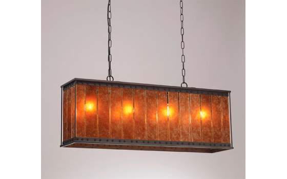 Lampara Rectangular Laton Abelon