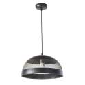 Lampara Rejilla Metalica Gris Acero Negro Industrial Barste