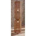 Lampara Salon de Pie Forma Cilindro Rattan Serie Naclaus