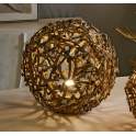 Lampara Sobre Mesa Bola Rustica Ramas Serie Amelat Lampara Sobre Mesa Bola Rustica Ramas Serie Amelat