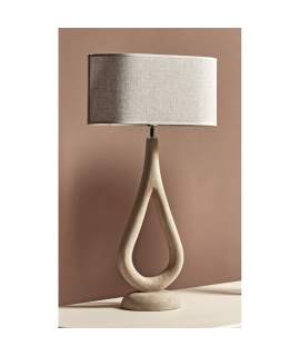 Lampara Sobre Mesa Madera Mango y Tulipa Serie Audoyer