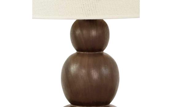 Lampara Sobremesa Ceramica y Tulipa Algodon - Serie Arbia