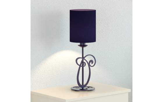 Lampara Sobremesa Diseño Modeno Forja y Acero Serie Elena