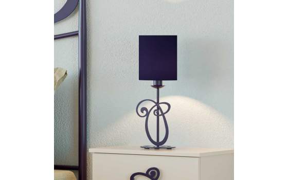 Lampara Sobremesa Diseño Modeno Forja y Acero Serie Elena