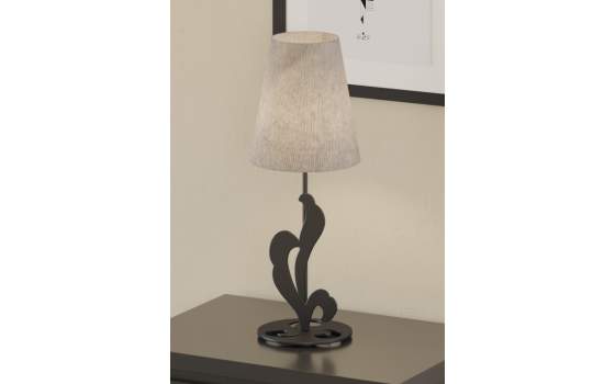 Lampara Sobremesa Moderna en Forja y Acero Serie Alexia