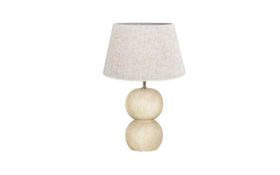 Lampara Sobremesa Pequeña Rustica Madera Natural - Serie Aleot