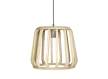 Lampara Techo Actual Mediana Madera Natural - Serie Aliquo