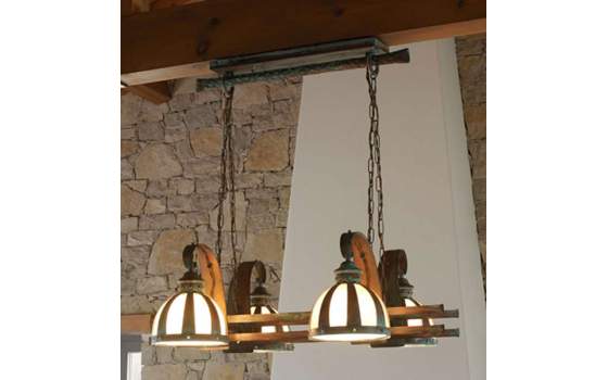 Lampara Techo Armada Rustica