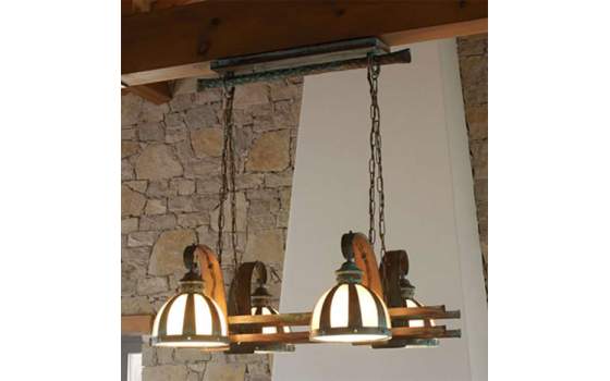 Lampara Techo Armada Rustica