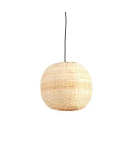 Lampara Techo Artesanal Forma Globo Bambu Natural Alepri Lampara Techo Artesanal Forma Globo Bambu Natural Alepri