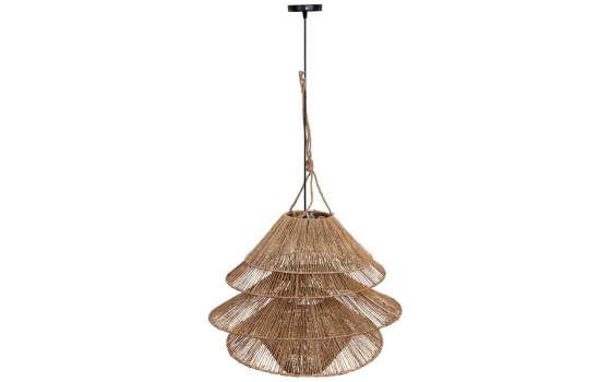 Lampara Techo Diseño Actual Fibras Vegetales de Yute Auier