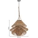 Lampara Techo Diseño Actual Fibras Vegetales de Yute Auier