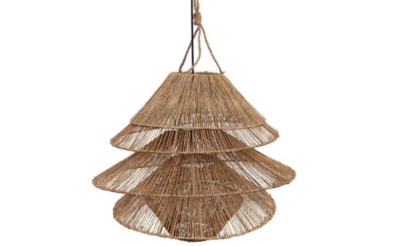 Lampara Techo Diseño Actual Fibras Vegetales de Yute Auier