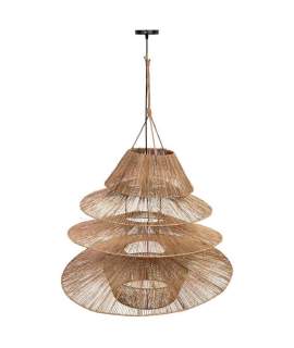 Lampara Techo Diseño Actual Rustico Fibras Vegetales Serie Auier Lampara Techo Diseño Actual Rustico Fibras Vegetales Serie Auier