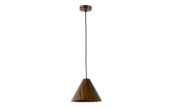 Lampara Techo Moderna Madera Laminada Cono Nogal Axast Lampara Techo Moderna Madera Laminada Cono Nogal Axast