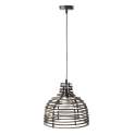 Lampara Techo Tiras de Madera Marron Serie Rarste