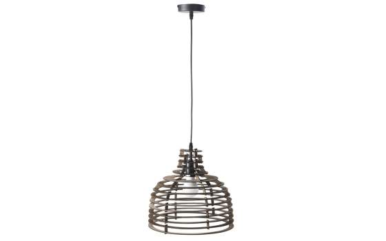 Lampara Techo Tiras de Madera Marron Serie Rarste
