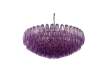 Lampara Techo Vintage Cristal Morado y Metal 90 cm Argaya