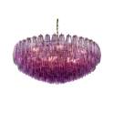Lampara Techo Vintage Cristal Morado y Metal 90 cm Argaya