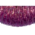 Lampara Techo Vintage Cristal Morado y Metal 90 cm Argaya