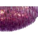 Lampara Techo Vintage Cristal Morado y Metal 90 cm Argaya
