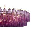 Lampara Techo Vintage Cristal Morado y Metal 90 cm Argaya