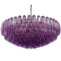 Lampara Techo Vintage Cristal Morado y Metal 90 cm Argaya