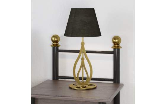 Lamparita Mesita Noche con Pie en Acero Colores Lucia