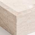 Lavabo Rectangular de Piedra Color Crema Serie Petra