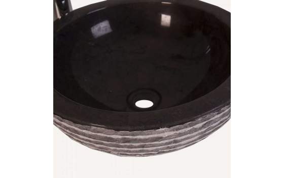 Lavabo Redondo Marmol Color grisaceo Serie Petra Lavabo Redondo Marmol Color grisaceo Serie Petra