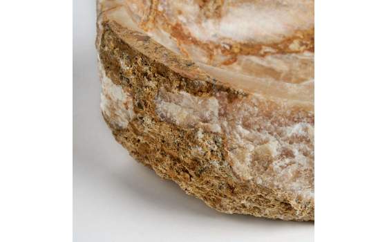 Lavamanos Abstracto de Onix Color Beige Arena Serie Petra