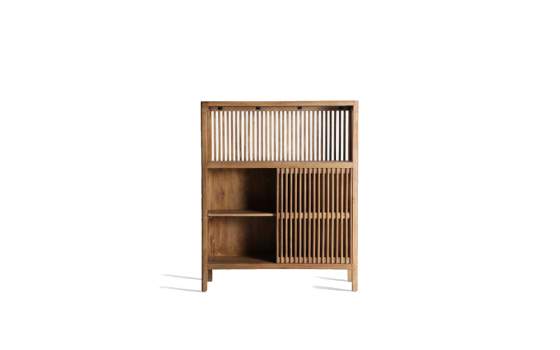 Liberia Salon Enrejada 1 Puerta Corredera Serie Trevoux