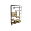 Libreria 2 Cajones Oriental Madera Forja Serie Artins