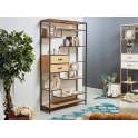 Libreria 2 Cajones Oriental Madera Forja Serie Artins