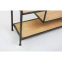 Libreria 2 Cajones Oriental Madera Forja Serie Artins
