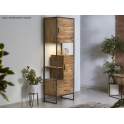 Libreria 2 Puertas 2 Cajones Con Led Serie Artama